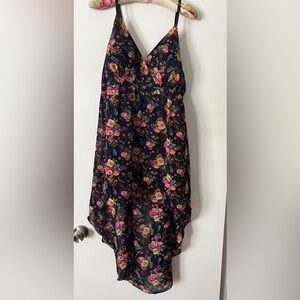 Alisha & Chloe Spaghetti Strap Asymmetrical Floral Dress